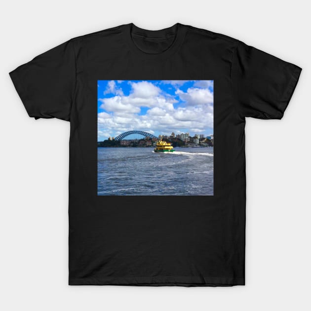 Ferry on Sydney Harbour T-Shirt by Mickangelhere1